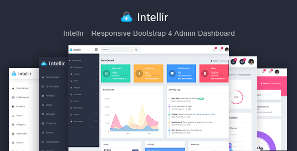 Extraordinary Intellir - Responsive Bootstrap 4 Admin Dashboard Template