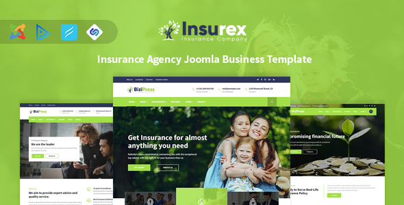 insurex insurance agency joomla business template by tripples joomla insurance template