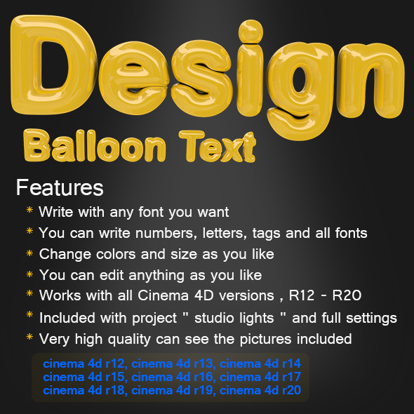 Balloon Text - 3Docean 22799168