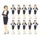 Businesswoman Character Set