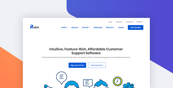 Customer Support Software - ThemeForest 22697073