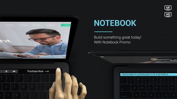 Notebook Website Promo - VideoHive 22802822