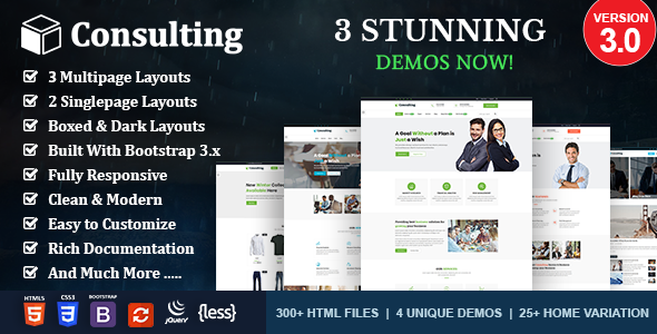 B Consulting HTML - ThemeForest 21055592