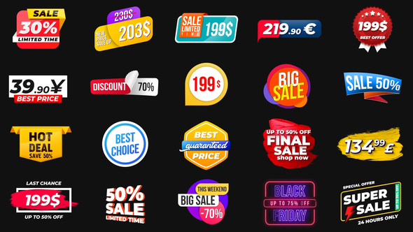 Animated Labels & Prices