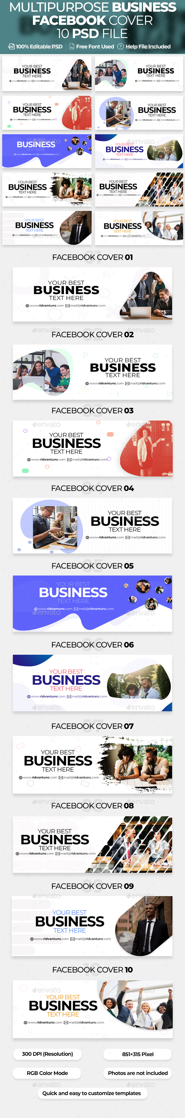 Multipurpose Business 10 Facebook Cover - Facebook Timeline Covers Social Media