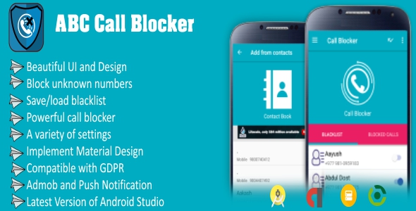 Abc Call Blocker - Admob, Firebase Push Notification, In-App Purchase, Admin Panel - CodeCanyon Item for Sale