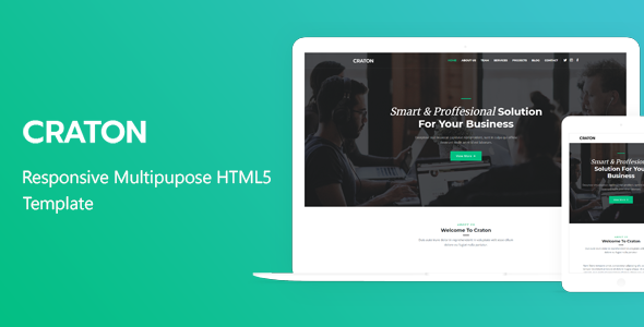 Excellent Craton - Responsive Multipurpose HTML5 Template