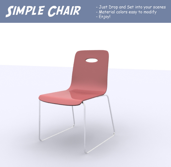 Simple Chair - 3Docean 82761