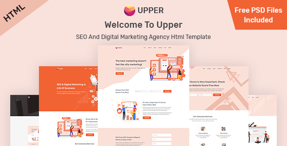Extraordinary Upper | SEO And Digital Marketing Agency HTML Template