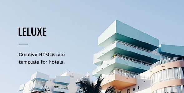 Excellent LeLuxe - Booking Hotel HTML Site Template