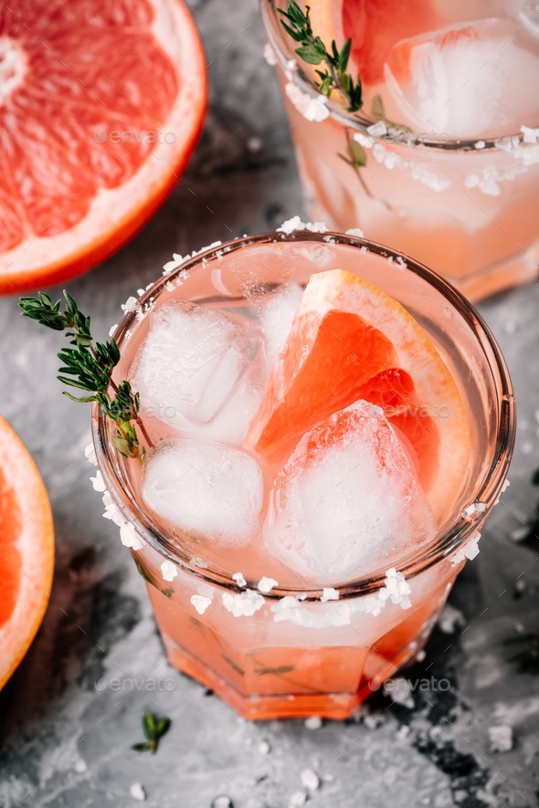 Grapefruit salty dog Cocktail Stock Photo by nblxer PhotoDune
