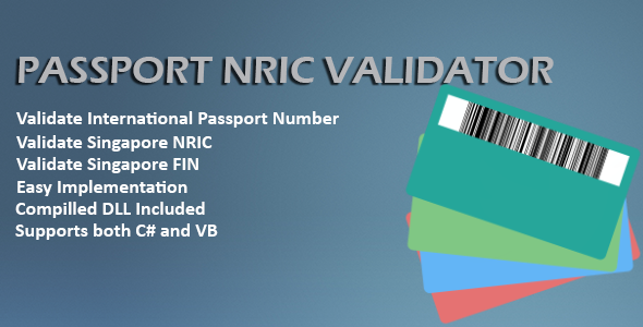 Passport and NRIC Validator