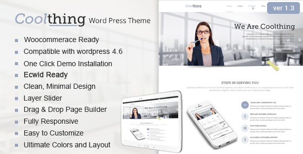 Coolthing - Corporate  Business WordPress Thems