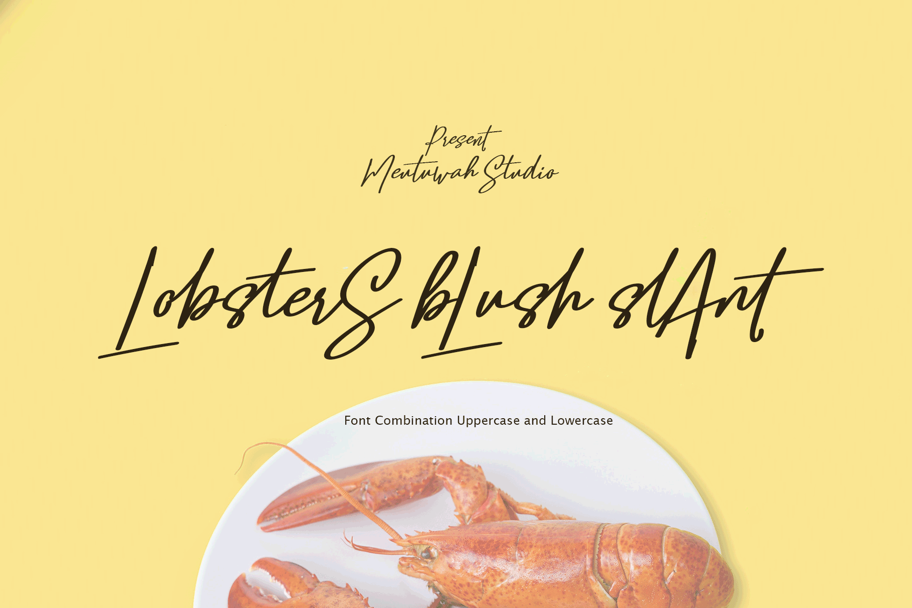 Lobsters Blush Font Duo, Fonts GraphicRiver