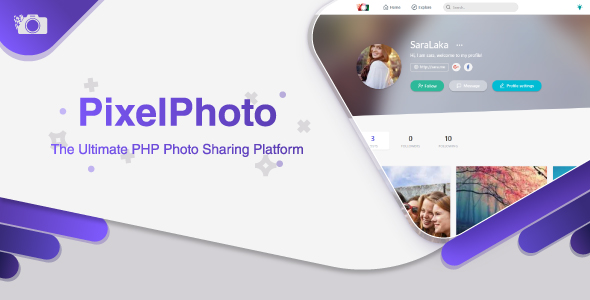 PixelPhoto - The Ultimate Image Sharing & Photo Social Network Platform - CodeCanyon Item for Sale