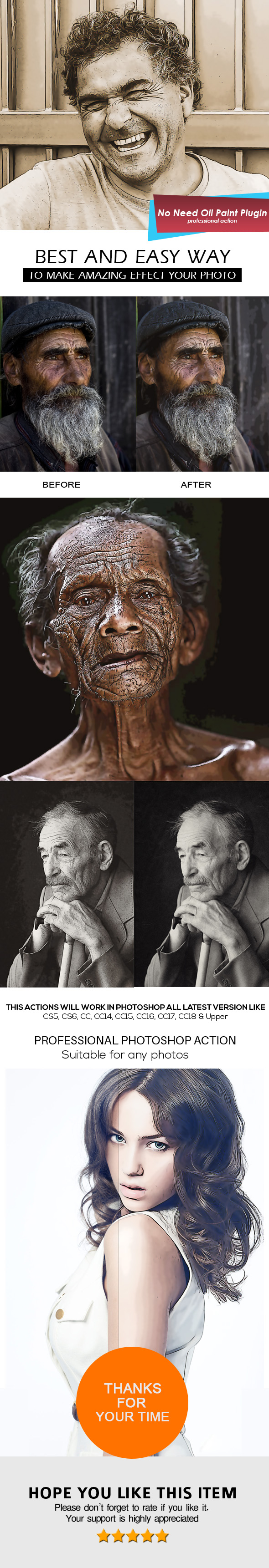 Painting Art Photoshop Action - Photo Effects Actions