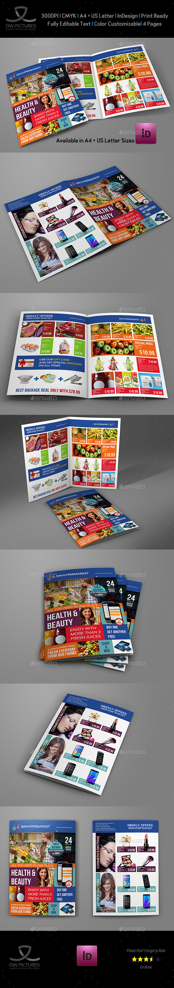 Supermarket Products Catalog Bi-Fold Brochure - Catalogs Brochures