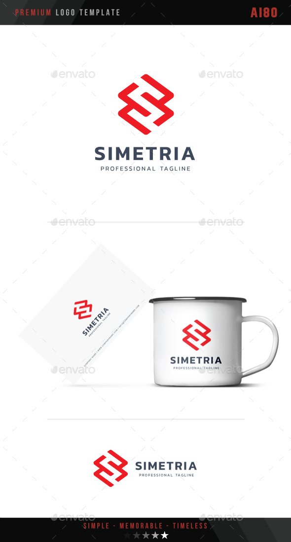Letter S - Simetria Logo - Symbols Logo Templates