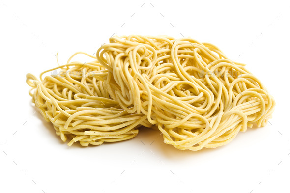 Uncooked instant chinese noodles. - Stock Photo - Images