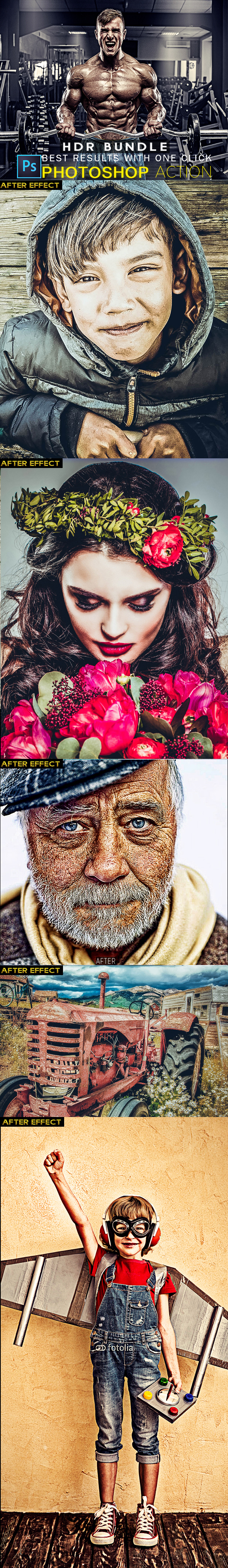 HDR Bundle Action - Photo Effects Actions