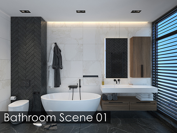 Bathroom Scene 01 - 3Docean 22818226