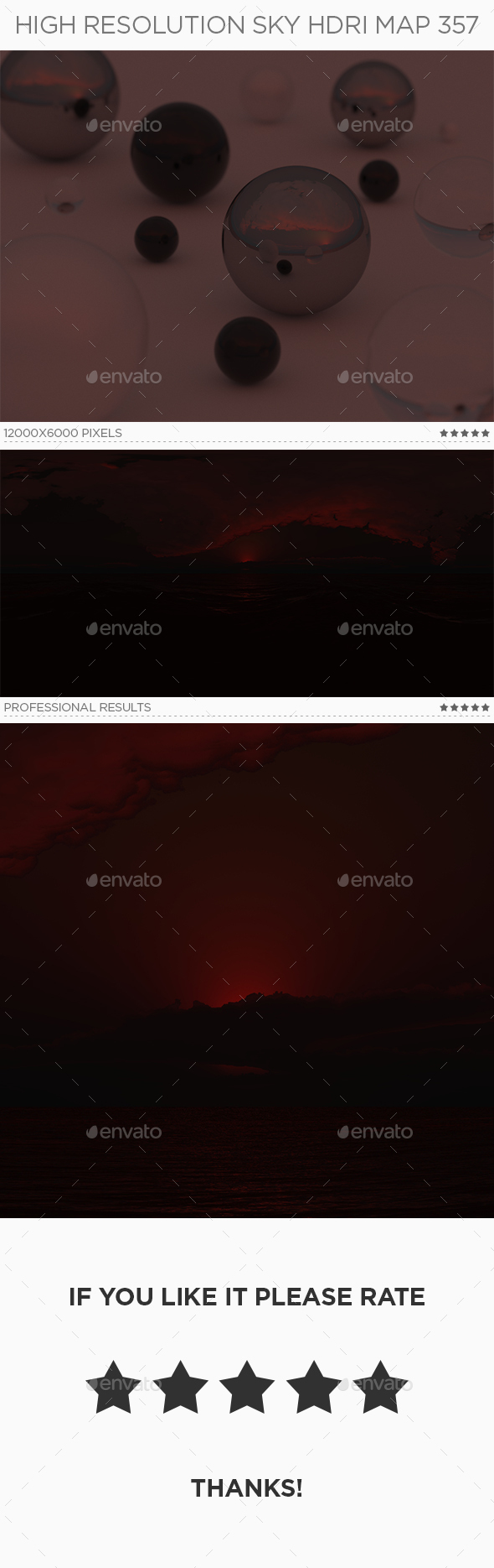 High Resolution Sky HDRi Map 357 - 3DOcean Item for Sale