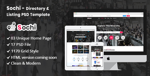 Sochi - DirectoryListing - ThemeForest 22806827