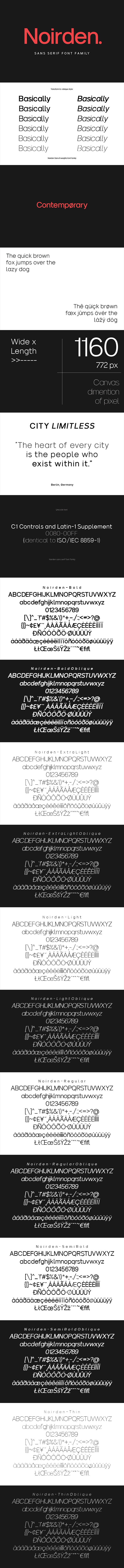 Noirden Sans Font - Sans-Serif Fonts
