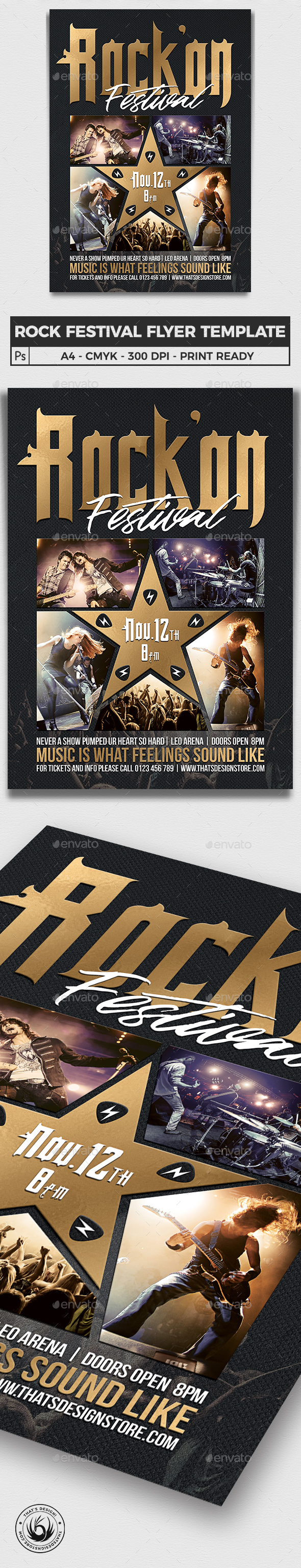Rock Festival Flyer Template V4
