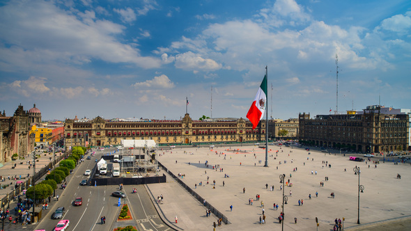 Mexico City's Central Square the Zocalo