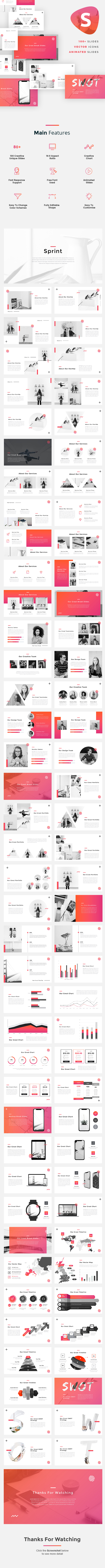 Sprint - StartUp Pitch Deck Google Slides Template - Google Slides Presentation Templates