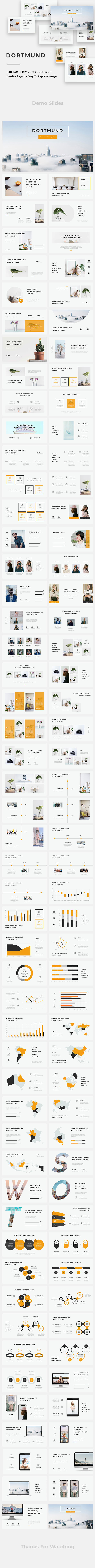 Dortmund - Minimalist PowerPoint Template - Creative PowerPoint Templates