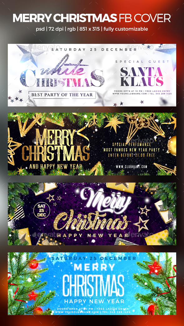 Merry Christmas Facebook Cover - Facebook Timeline Covers Social Media