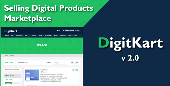 DigitKart Multivendor Digital Products Marketplace - CodeCanyon Item for Sale