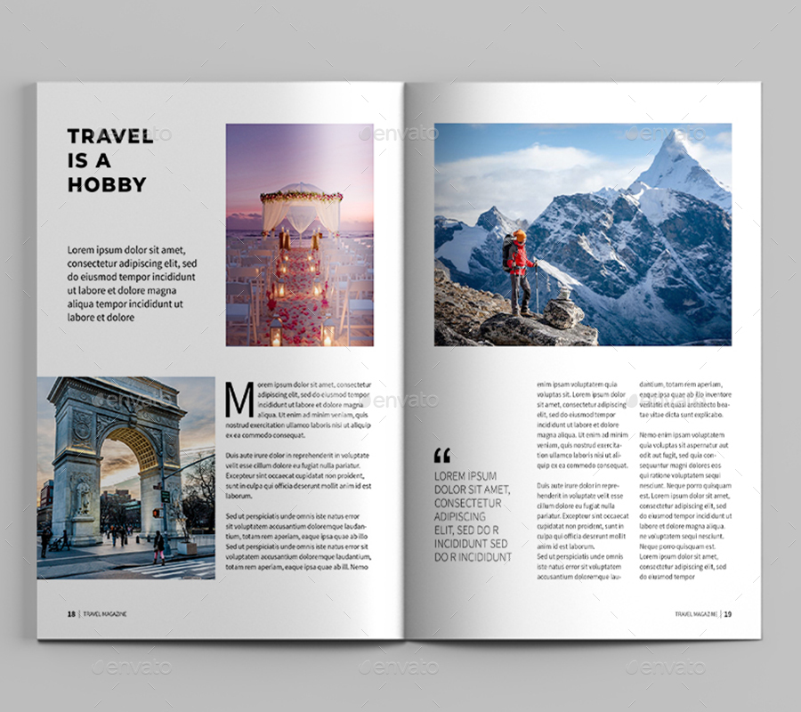 Travel Magazine, Print Templates GraphicRiver