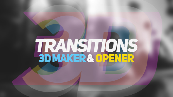 3D Transitions 3D - VideoHive 22833775