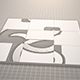 puzzle design logo animation