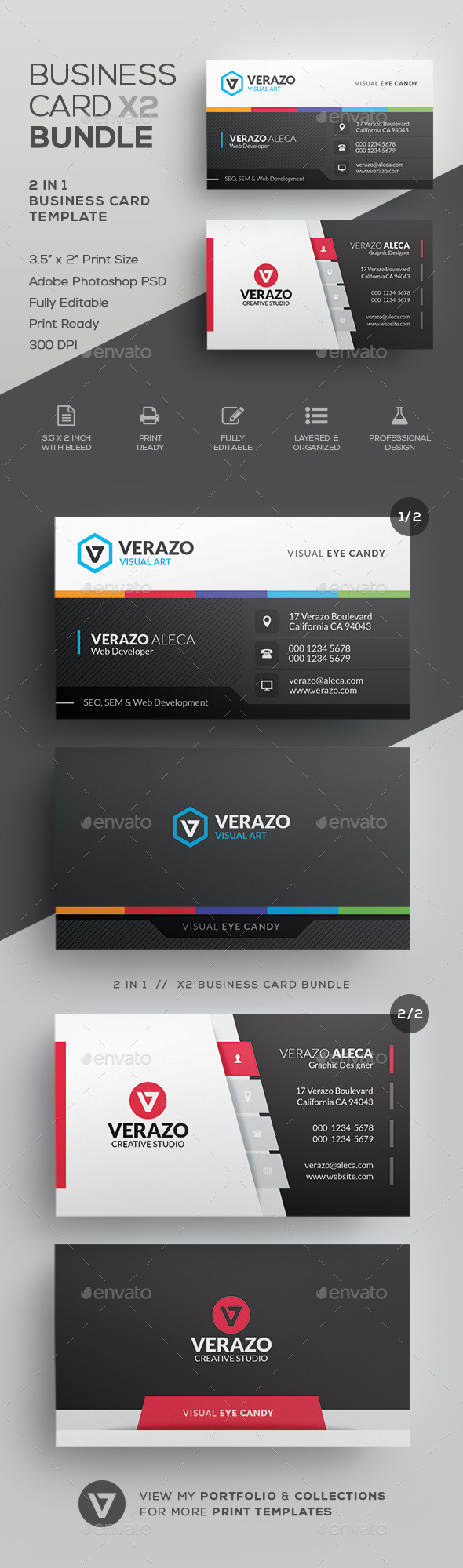Business Card Bundle 56 - Corporate Business Cards