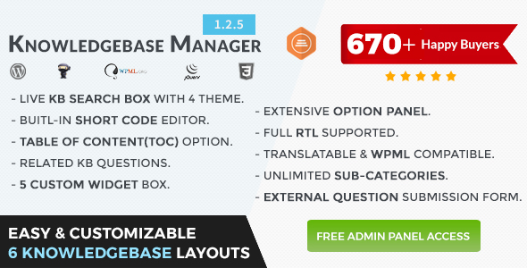 BWL Knowledge Base Manager - CodeCanyon Item for Sale