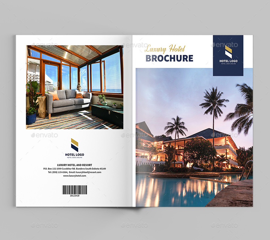 hotel brochure design templates free download