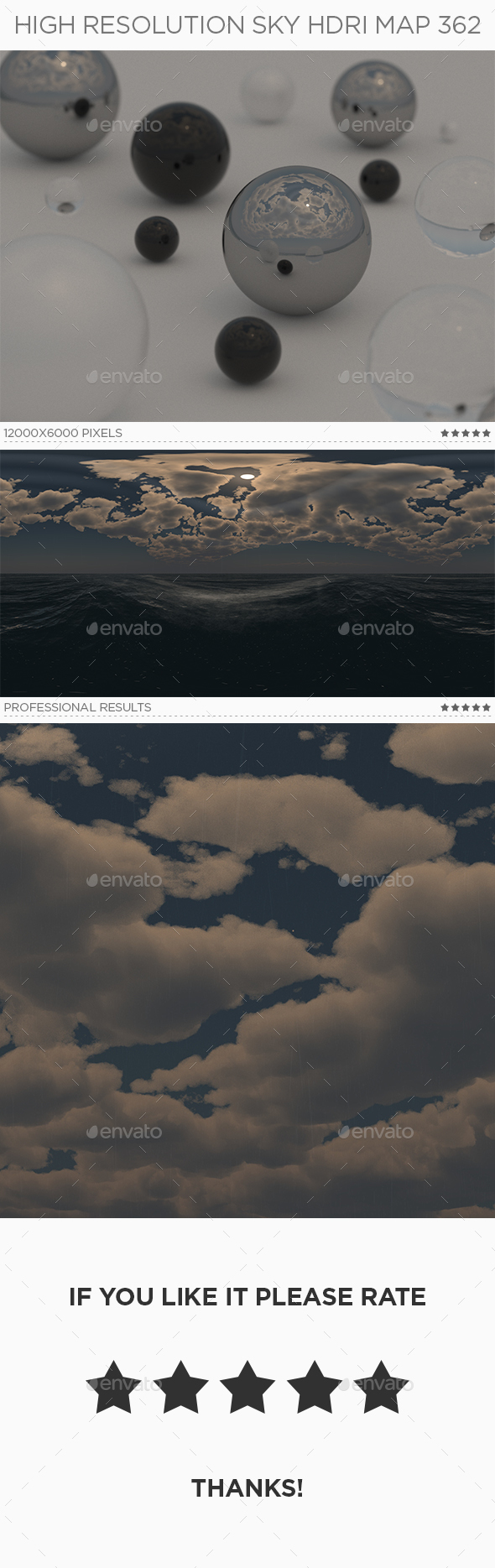 High Resolution Sky HDRi Map 362 - 3DOcean Item for Sale