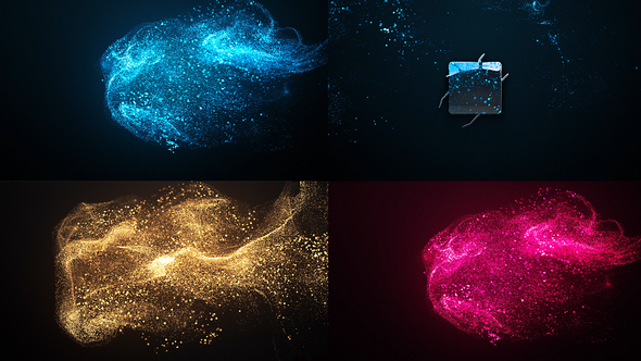 Elegant Particle Logo Logo Stings template preview