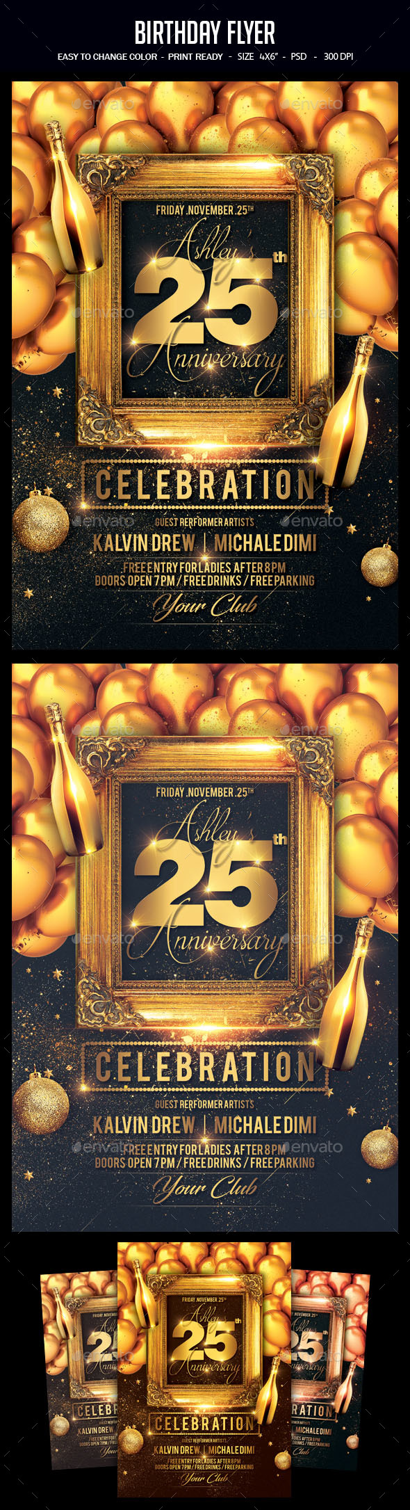 Birthday Flyer - Clubs & Parties Events