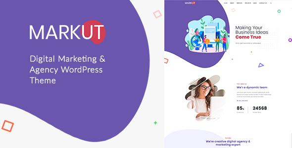 Markut - Digital Marketing & Agency WordPress Theme by zozothemes
