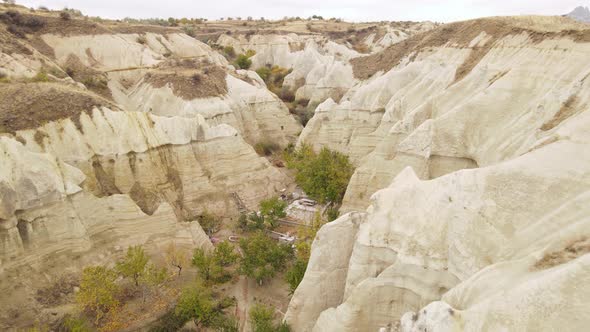Cappadocia Landscape Aerial View. Turkey. Goreme National Park alt