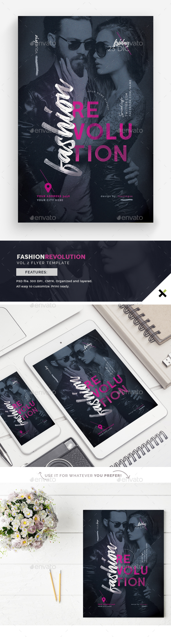 Fashion Revolution Vol.2 Flyer Template - Flyers Print Templates