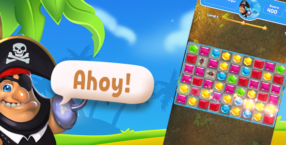 Pirate Boxes 3 match game - CodeCanyon Item for Sale