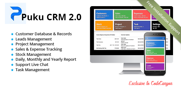 Puku CRM - CodeCanyon Item for Sale