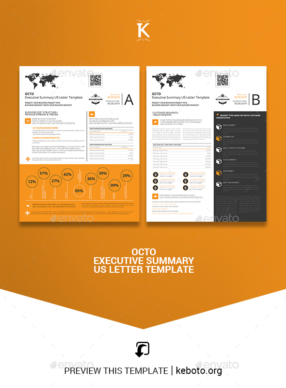 Octo Executive Summary US Letter Template - Miscellaneous Print Templates