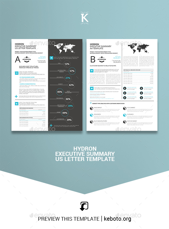 Hedron Executive Summary US Letter Template - Miscellaneous Print Templates
